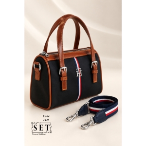 کیف زنانه رنگ مشکی طرح Tommy کد 1425 برند SET
