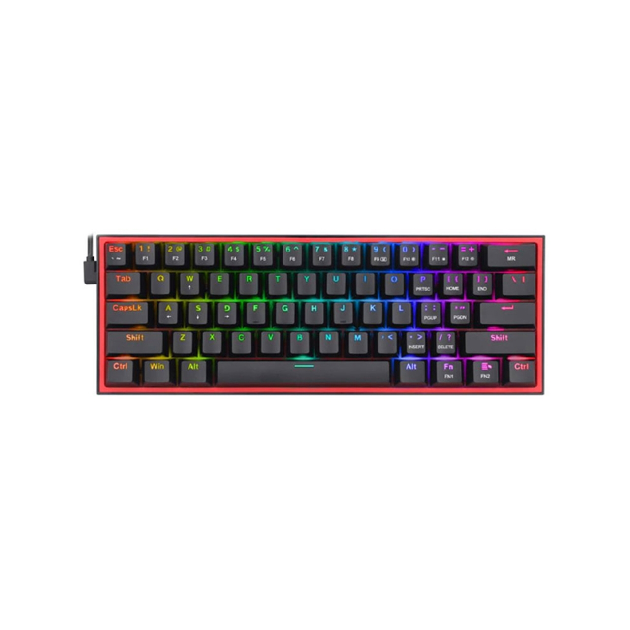 کیبورد مخصوص بازی ردراگون مدل Fizz K617 Rainbow