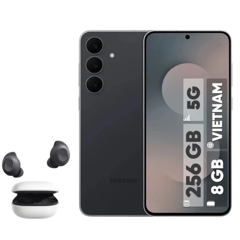 گوشی موبایل سامسونگ مدل Galaxy S25 FE دو سیم کارت ظرفیت 256 گیگابایت و رم 8 گیگابایت - ویتنام - به همراه هدفون بلوتوثی سامسونگ مدل Galaxy Buds FE