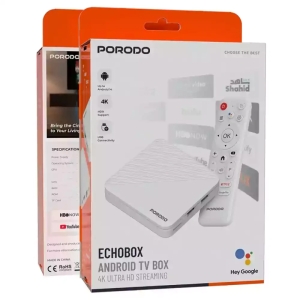 اندروید باکس پورودو Porodo مدل PDH96MAXWH با پخش 4K 2GB+16GB EchoBox