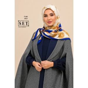 پالتو پانچ مدل رژینا رنگ سورمه ای کد 1821 برند SET
