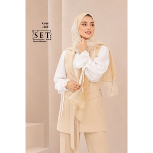 ست کلاسیک مدل الیسا رنگ کرم نسکافه ای کد 1868 برند SET