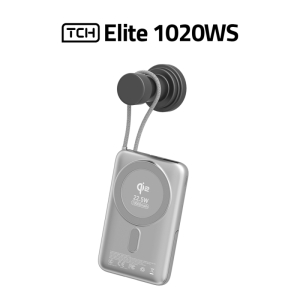 پاوربانک بی‌سیم 22.5 وات تی سی اچ مدل Elite 1020WS ظرفیت 10000 میلی‌آمپرساعت