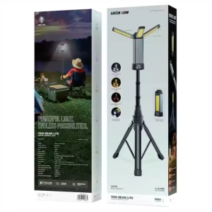 چراغ کمپینگ سه پایه گرین لاین مدل Trio Beam Lite - Tripod Camping Light 2000 Lumens GNTCL2KLBK