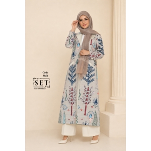 مانتو مزون دوز مدل رها طرح شاهنامه کد 1866 برند SET