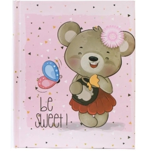 آلبوم عکس کودک چسبی با روکش سلفون ۳۰ برگ خرسی  be sweet ۲۵*۳۰
