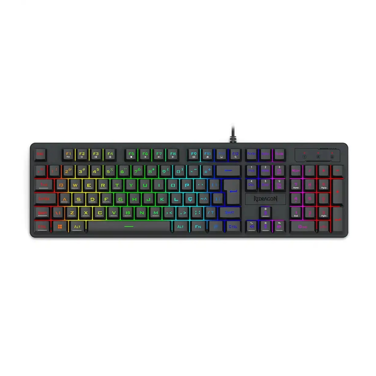 کیبورد گیمینگ ردراگون مدل Netherbane K521 Rainbow