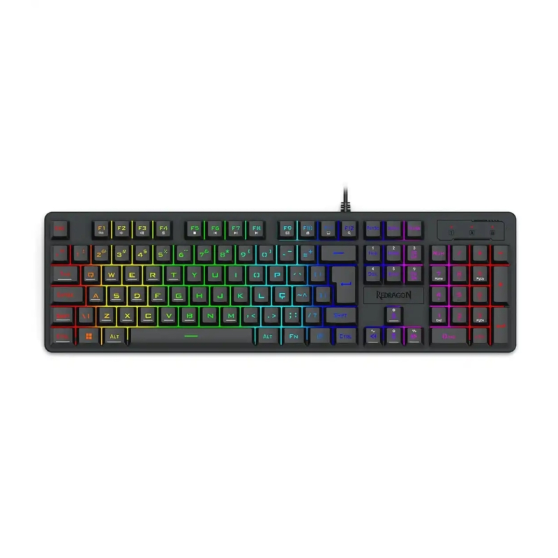 کیبورد گیمینگ ردراگون مدل Netherbane K521 Rainbow