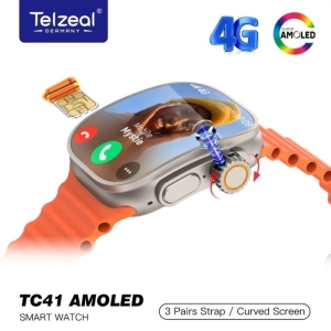 ساعت هوشمند سیم کارت خور حافظه 64 گیگ مدل TELZEAL TC 41