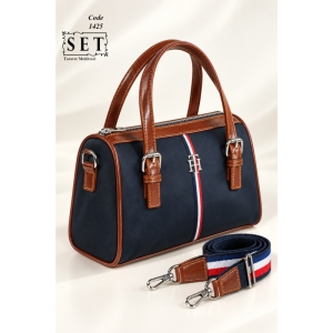 کیف زنانه رنگ سورمه ای طرح Tommy کد 1425 برند SET