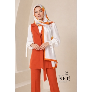 ست کلاسیک مدل الیسا رنگ آجری کد 1868 برند SET