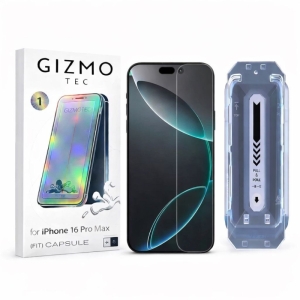 محافظ صفحه نمایش گیزمو مناسب iPhone 16 Promax همراه با کیت نصب 