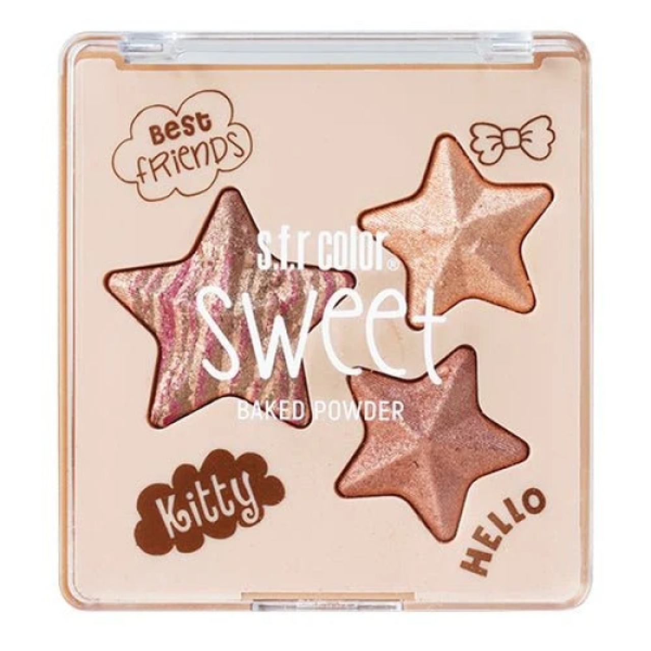 پالت رژگونه و هایلایتر اس اف آر مدل SWEET شماره 02