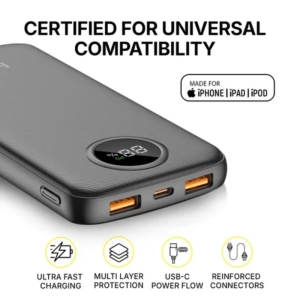 پاوربانک 22.5 وات بودی مدل PB820B1 ظرفیت 10000 میلی‌آمپرساعت