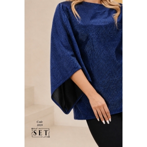 شومیز مجلسی مدل نگار رنگ سورمابی کد 1819 برند SET