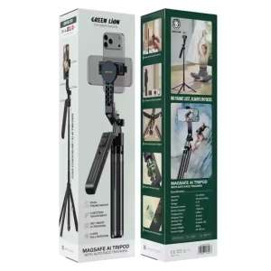 3 پایه هوشمند گرین لاین مدل MAGSAFE AI TRIPOD With Auto Face Tracking GNMGTRIAIBK