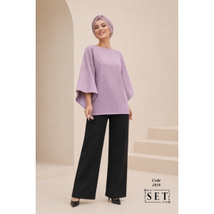 شومیز مجلسی مدل نگار رنگ یاسی کد 1819 برند SET