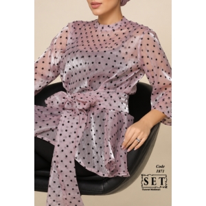 شومیز مجلسی مدل پدیده رنگ یاسی کد 1871 برند SET