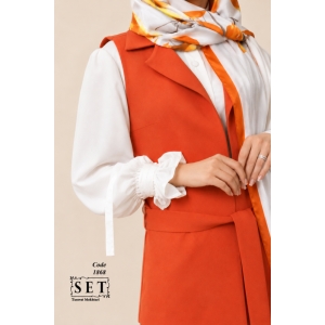 ست کلاسیک مدل الیسا رنگ آجری کد 1868 برند SET