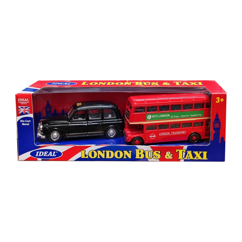 ماشین ویلی مدل London Bus And Taxi مقیاس 1:64