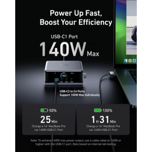 شارژر رومیزی انکر مدل Anker Prime Charger 250W, 6 Ports A2345