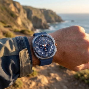 ساعت هوشمند 47 میلی‌متری سامسونگ مدل Galaxy Watch Ultra 2025 با بند مارین