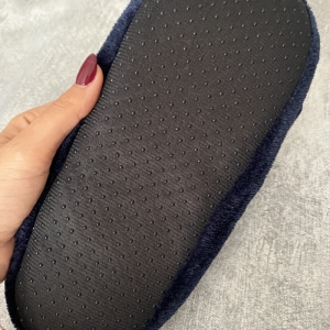 پاپوش زنانه مدل بدون ساق طرح گربه رنگ سورمه ای