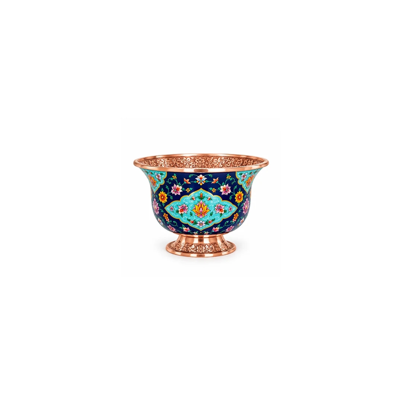 کاسه لاله کوچک مس و پرداز
