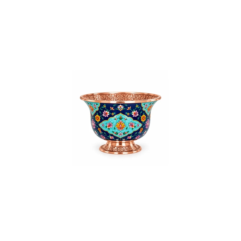 کاسه لاله کوچک مس و پرداز
