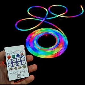ریسه نئون فلکسی مدل LED-NEON-RGB-IC برنامه پذیر 5 متری هفت رنگ