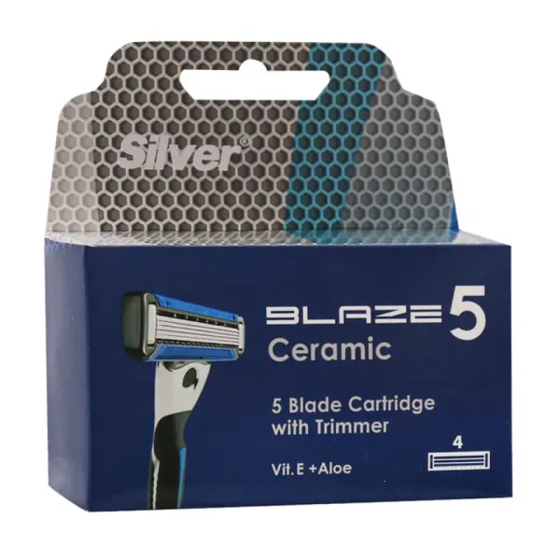 تیغ یدک سیلور بلیز مدل BLAZE 5 سری 5 لبه پک 4 عددی