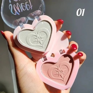 پالت رژگونه و هایلایتر هدی موجی مدل SWEET LOVE شماره 01
