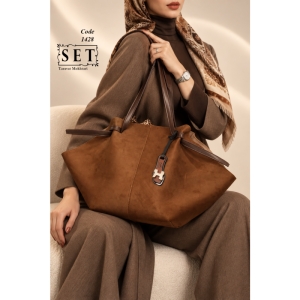 کیف توت دوشی مدل کهربا رنگ کنیاکی کد 1428 برند SET