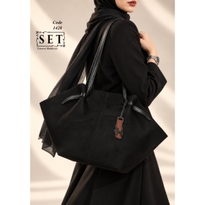 کیف توت دوشی مدل کهربا رنگ مشکی کد 1428 برند SET