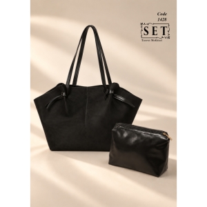 کیف توت دوشی مدل کهربا رنگ مشکی کد 1428 برند SET