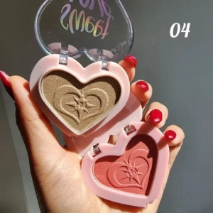 پالت رژگونه و هایلایتر هدی موجی مدل SWEET LOVE شماره 04